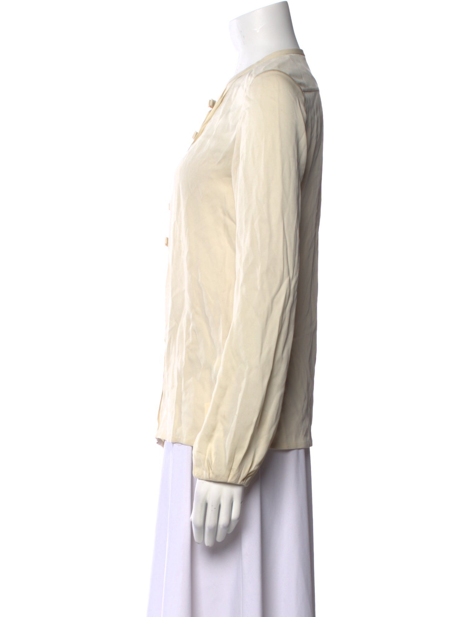 Diane von Furstenberg Silk Crew Neck Top