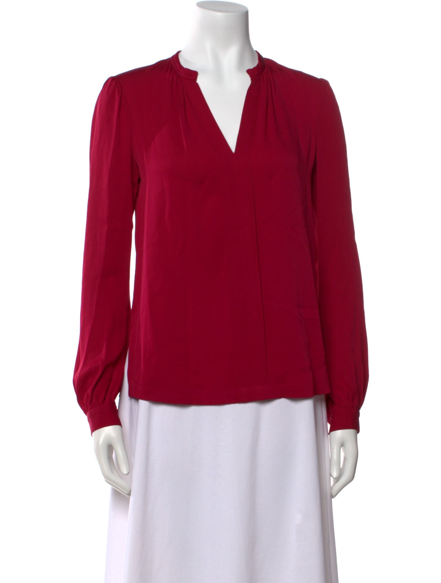 Diane von Furstenberg Silk V-Neck Blouse