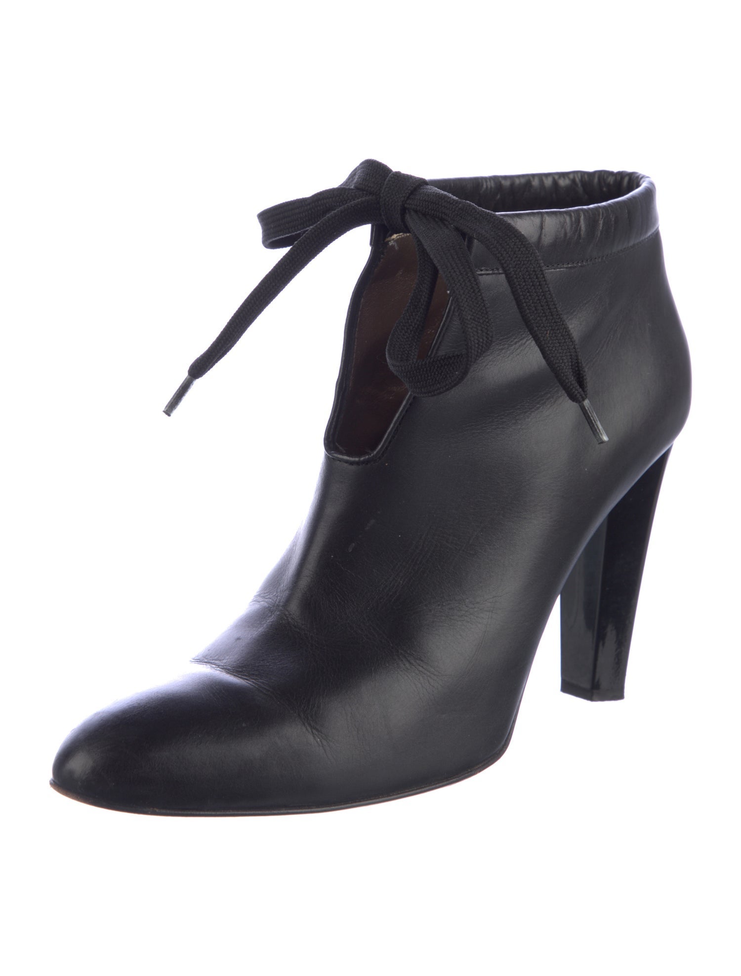 Diane von Furstenberg Leather Lace-Up Boots