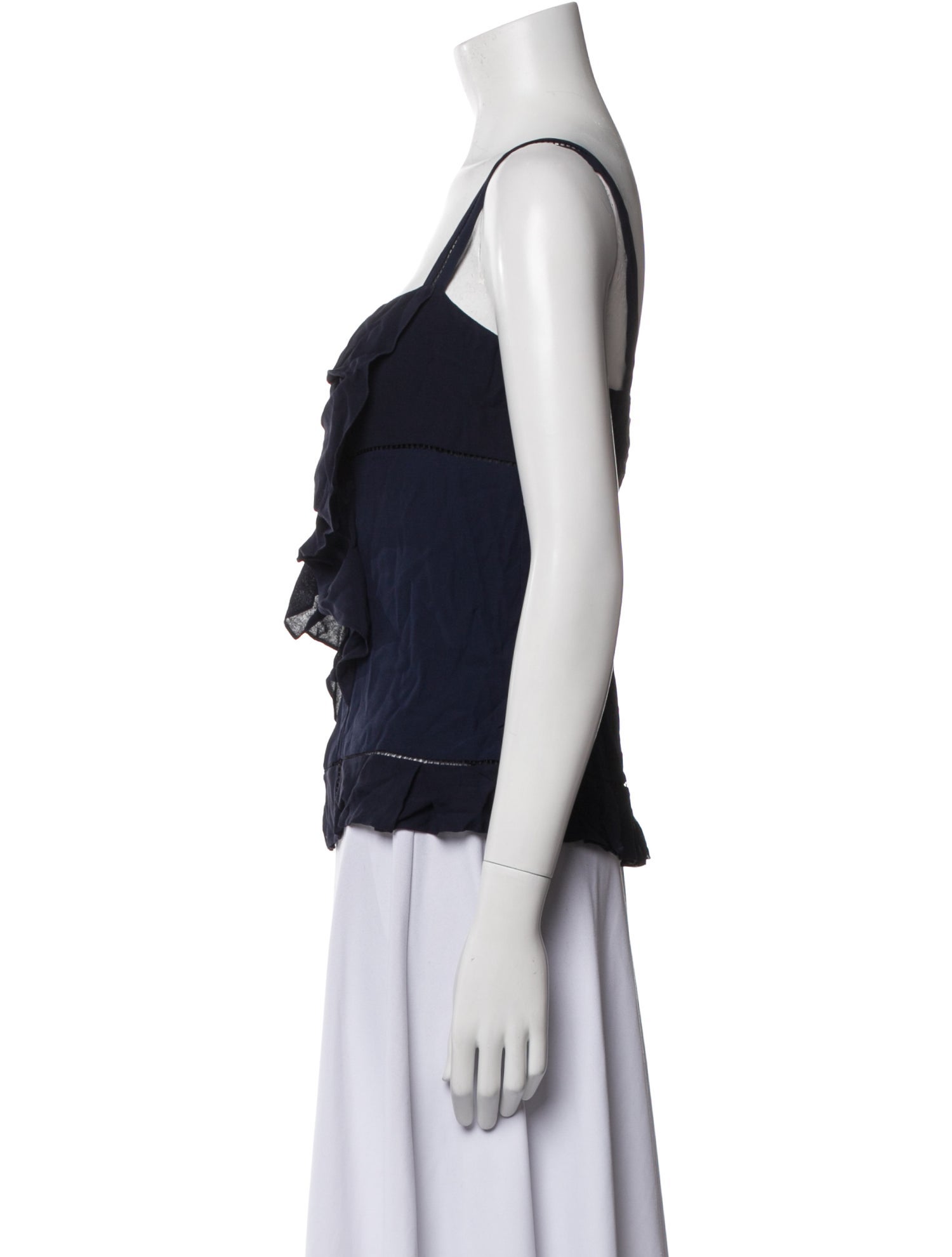 Diane von Furstenberg Silk Square Neckline Top