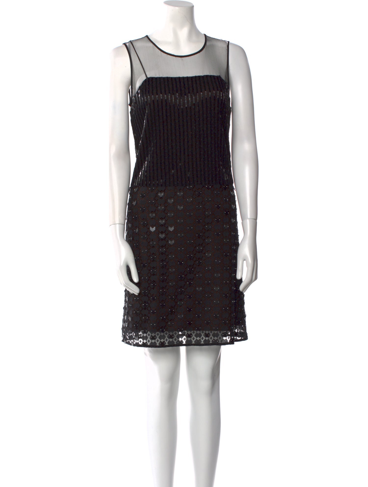 Diane von Furstenberg Crew Neck Mini Dress