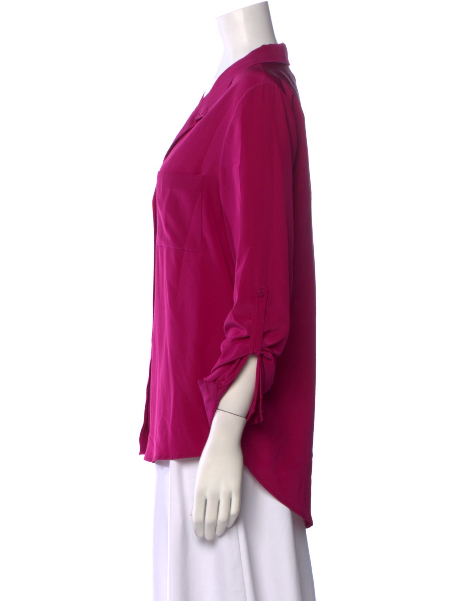 Diane von Furstenberg Silk V-Neck Blouse