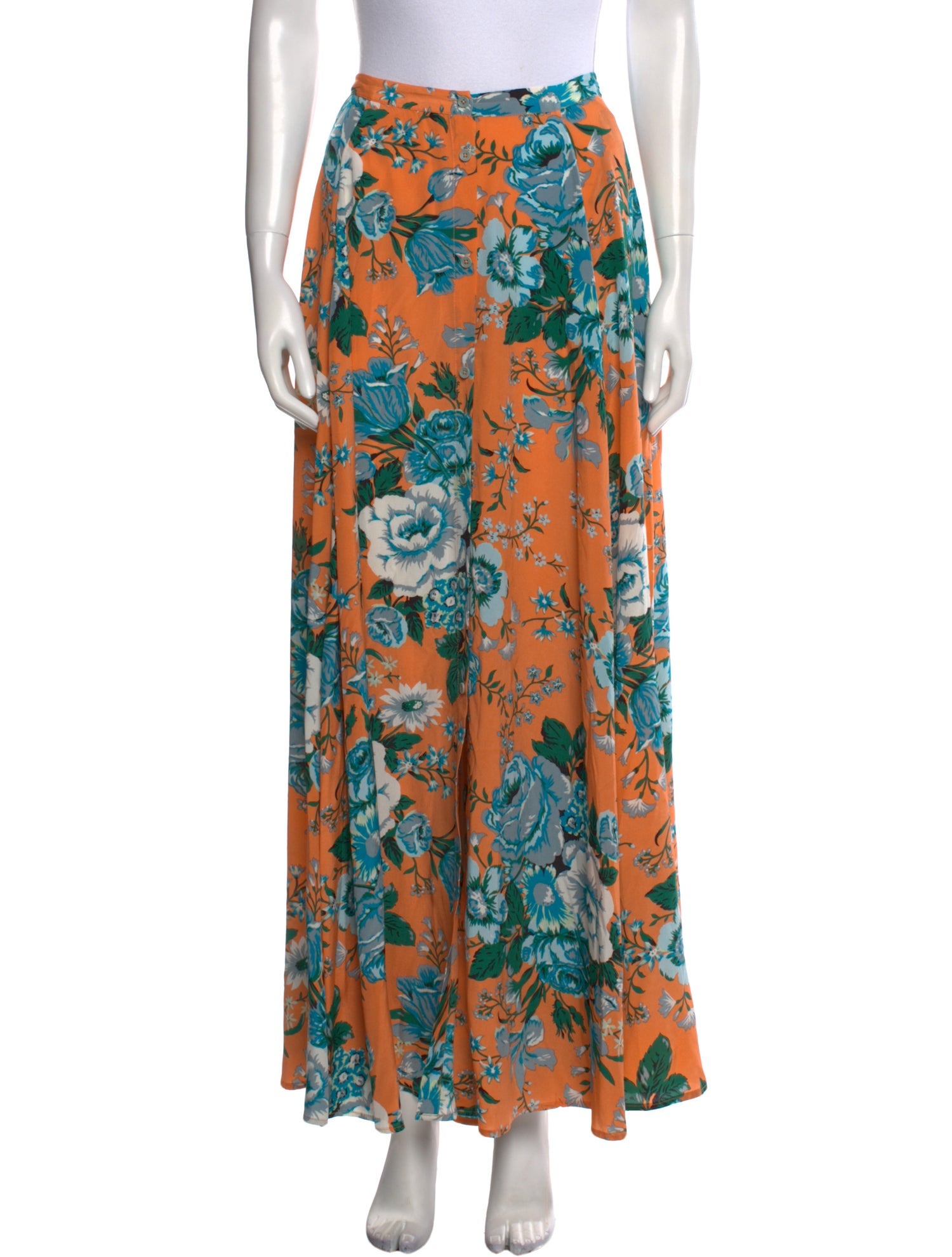 Diane von Furstenberg Silk Long Skirt