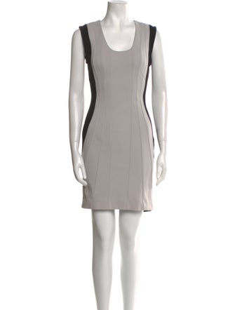 Diane von Furstenberg Scoop Neck Mini Dress