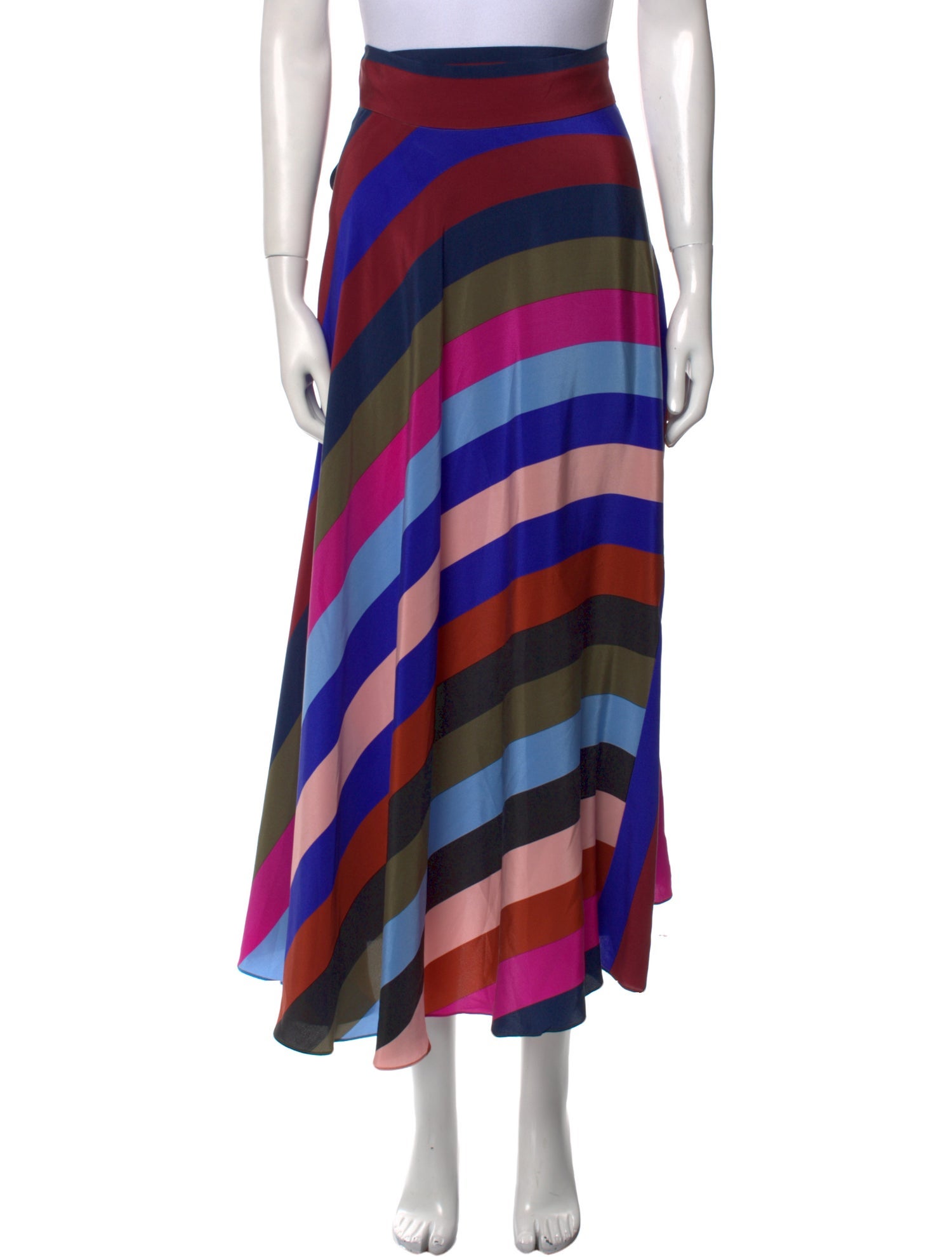 Diane von Furstenberg Silk Midi Length Skirt
