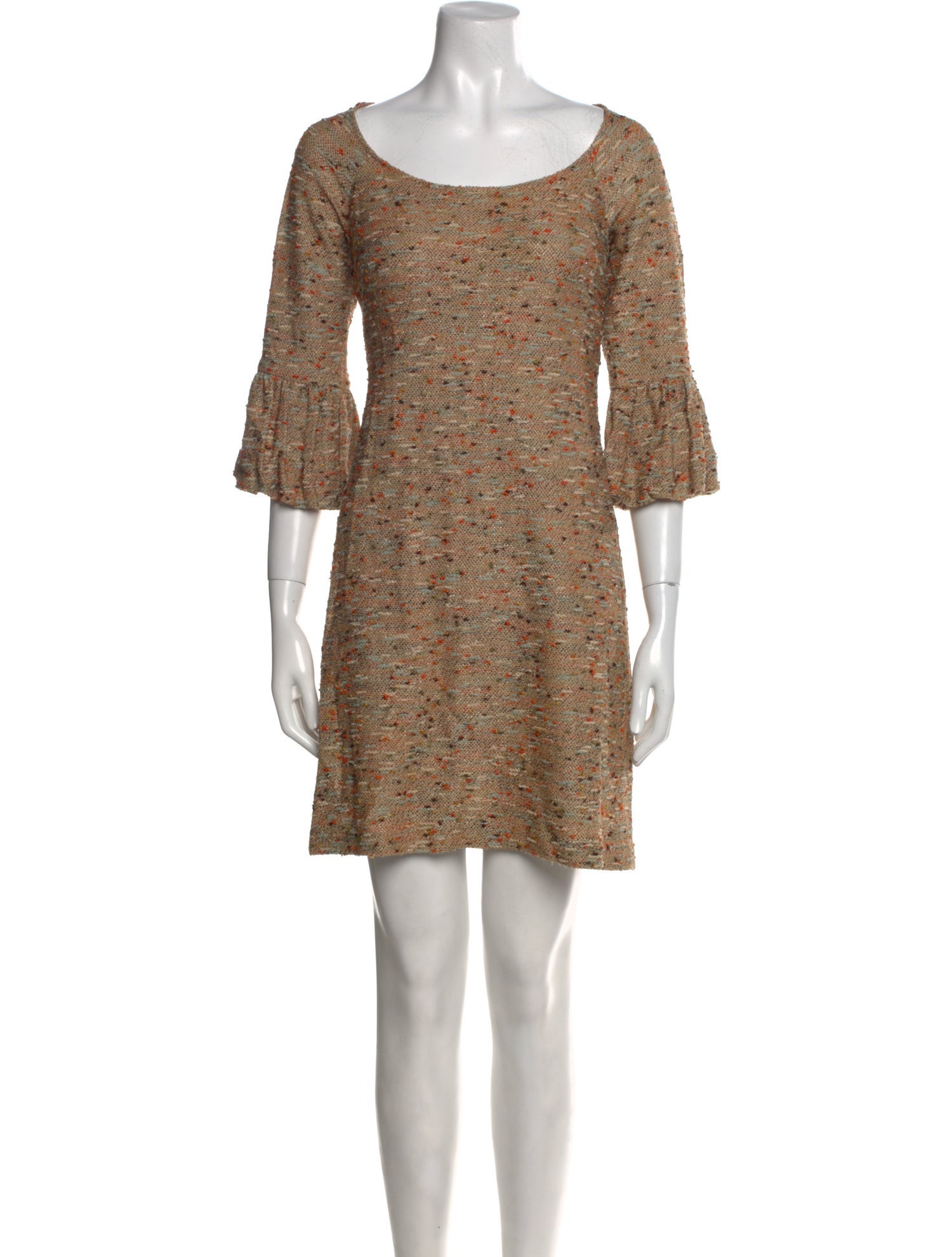 Diane von Furstenberg Scoop Neck Mini Dress