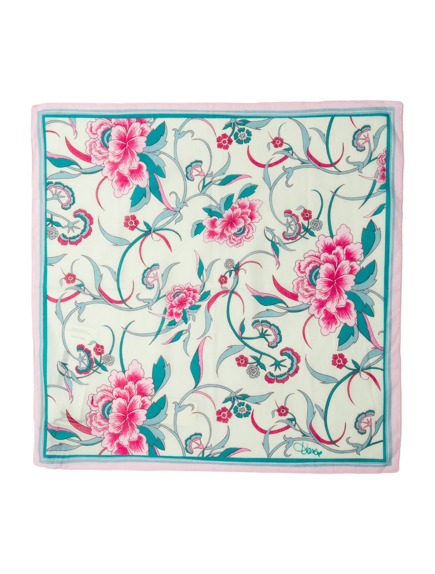 Diane von Furstenberg Floral Print Scarf