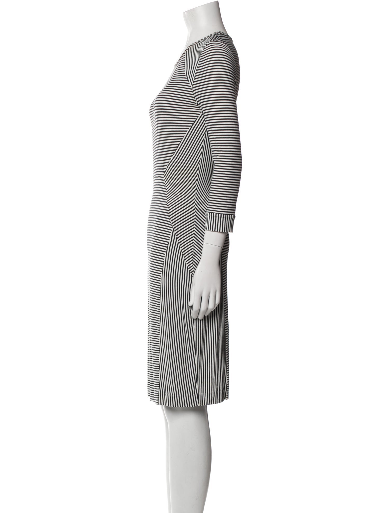 Diane von Furstenberg Striped Knee-Length Dress