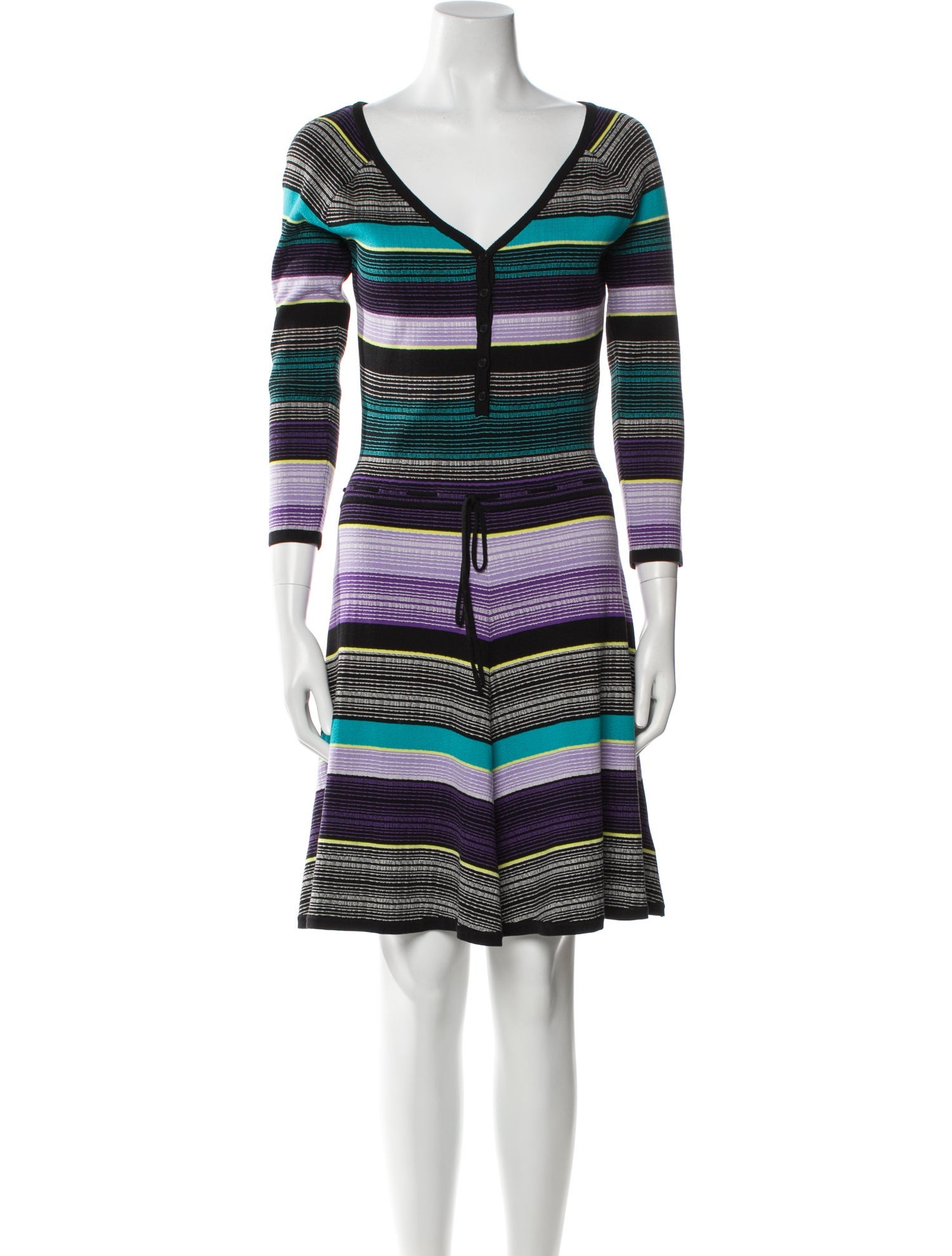 Diane von Furstenberg Striped Knee-Length Dress