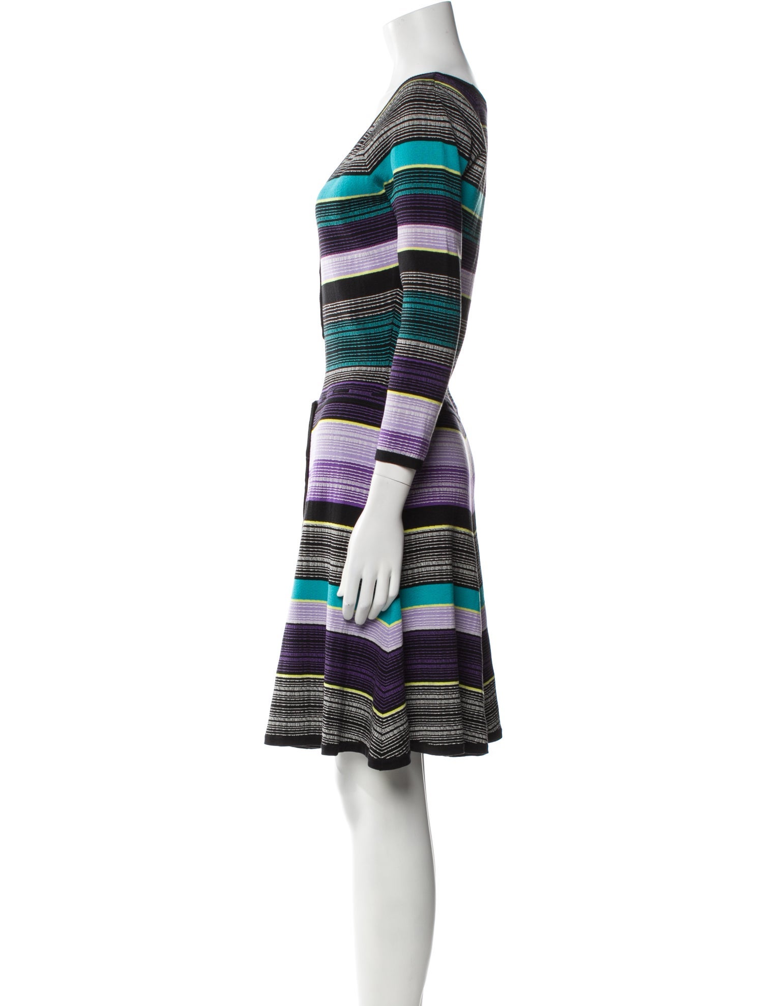 Diane von Furstenberg Striped Knee-Length Dress