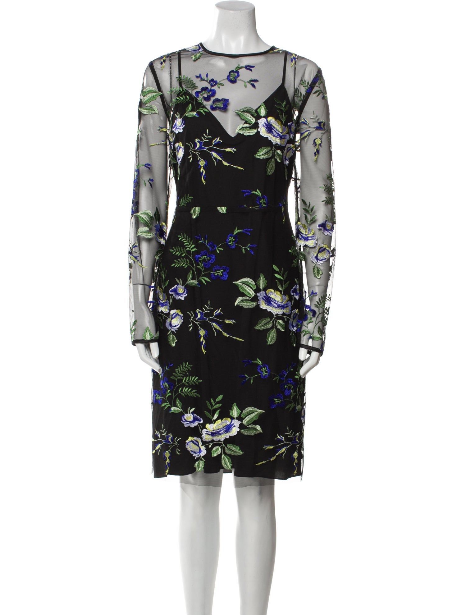 Diane von Furstenberg Floral Print Midi Length Dress w/ Tags