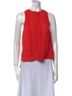 Diane von Furstenberg Crew Neck Sleeveless Crop Top