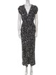 Diane von Furstenberg Printed V-Neck Jumpsuit