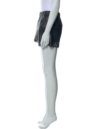 Diane von Furstenberg Leather Mini Shorts