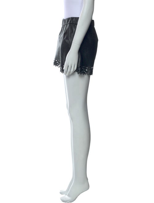 Diane von Furstenberg Leather Mini Shorts