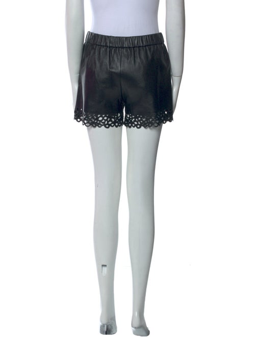 Diane von Furstenberg Leather Mini Shorts