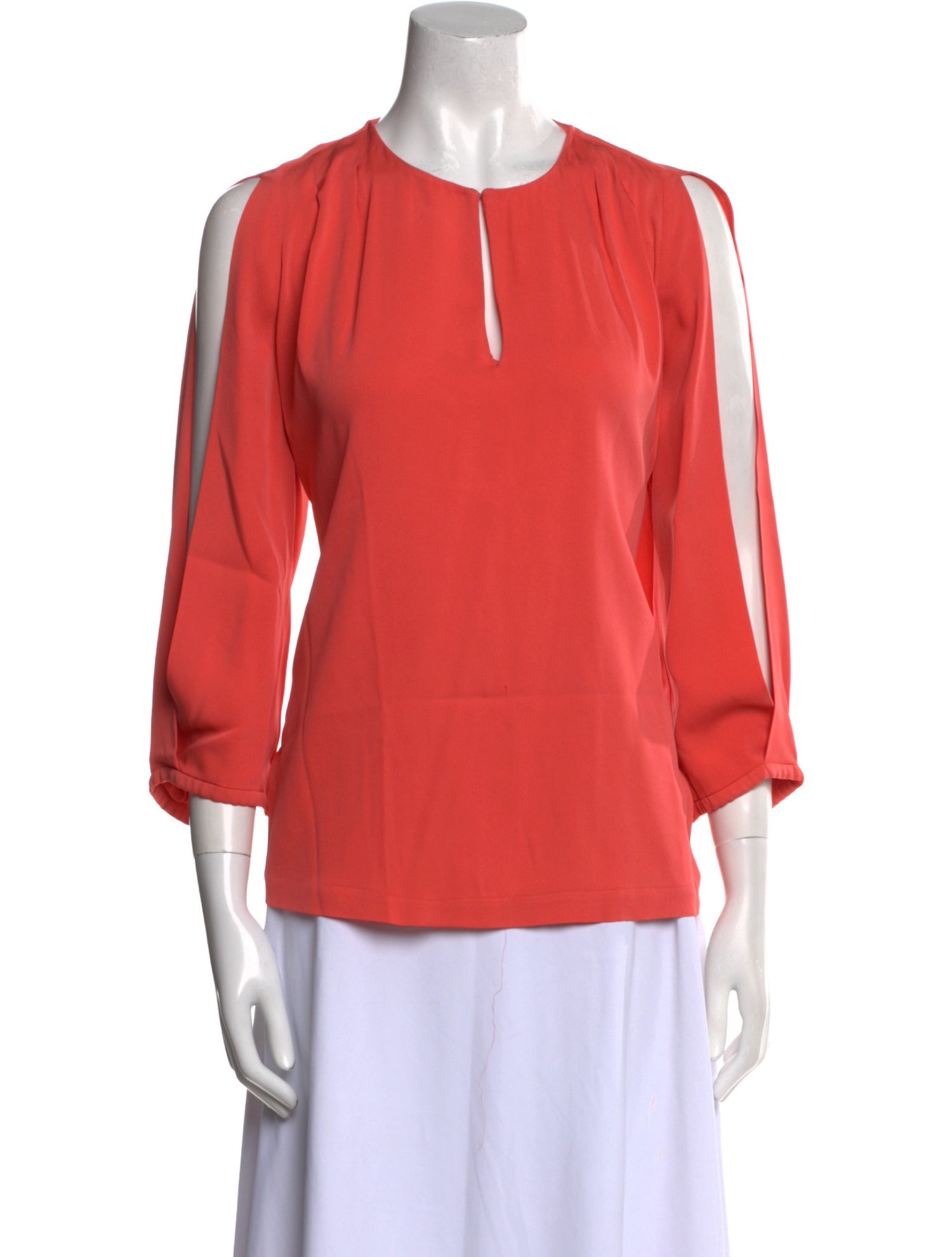 Diane von Furstenberg Silk Crew Neck Blouse