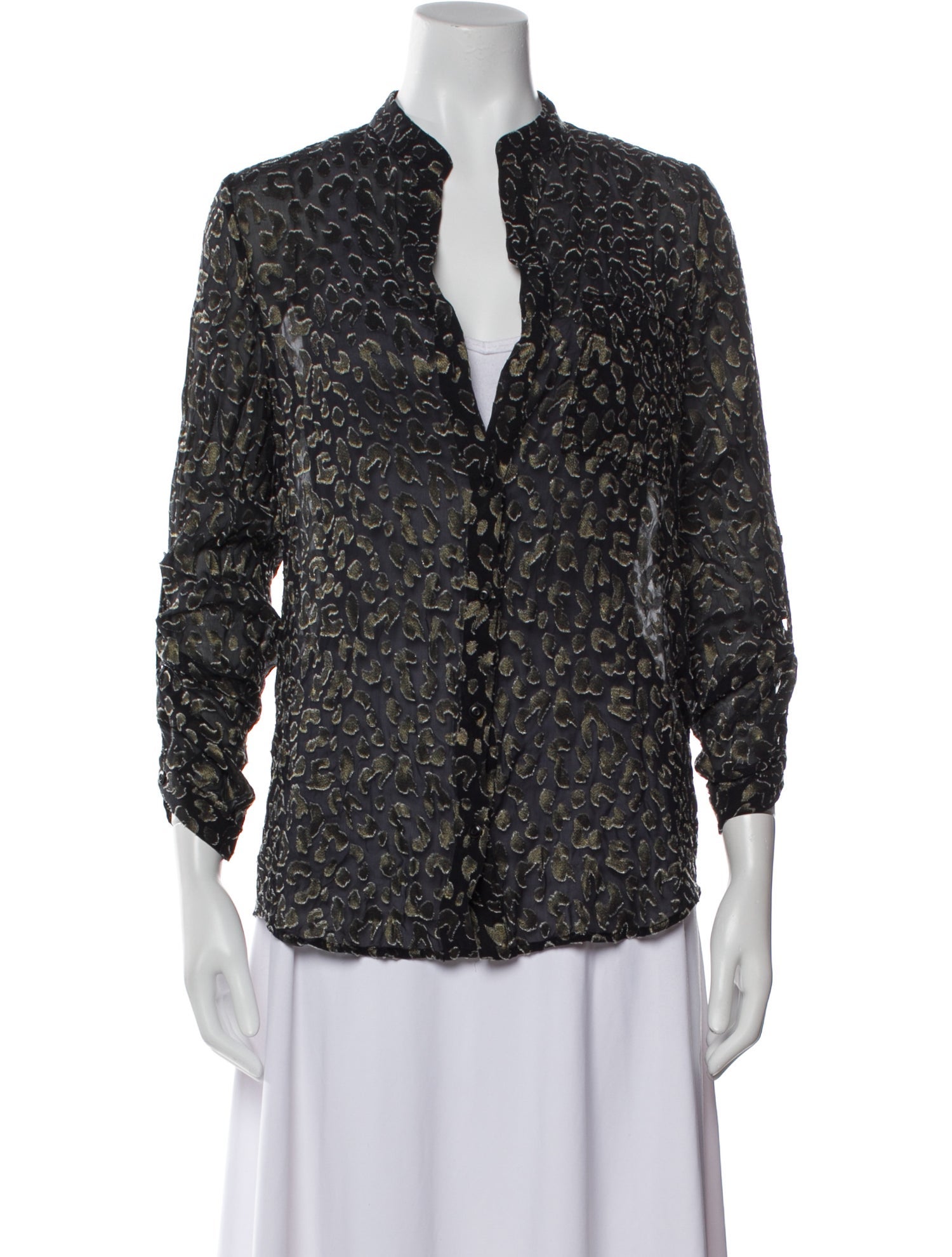 Diane von Furstenberg Silk Printed Blouse