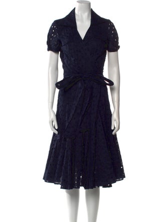 Diane von Furstenberg Printed Midi Length Dress