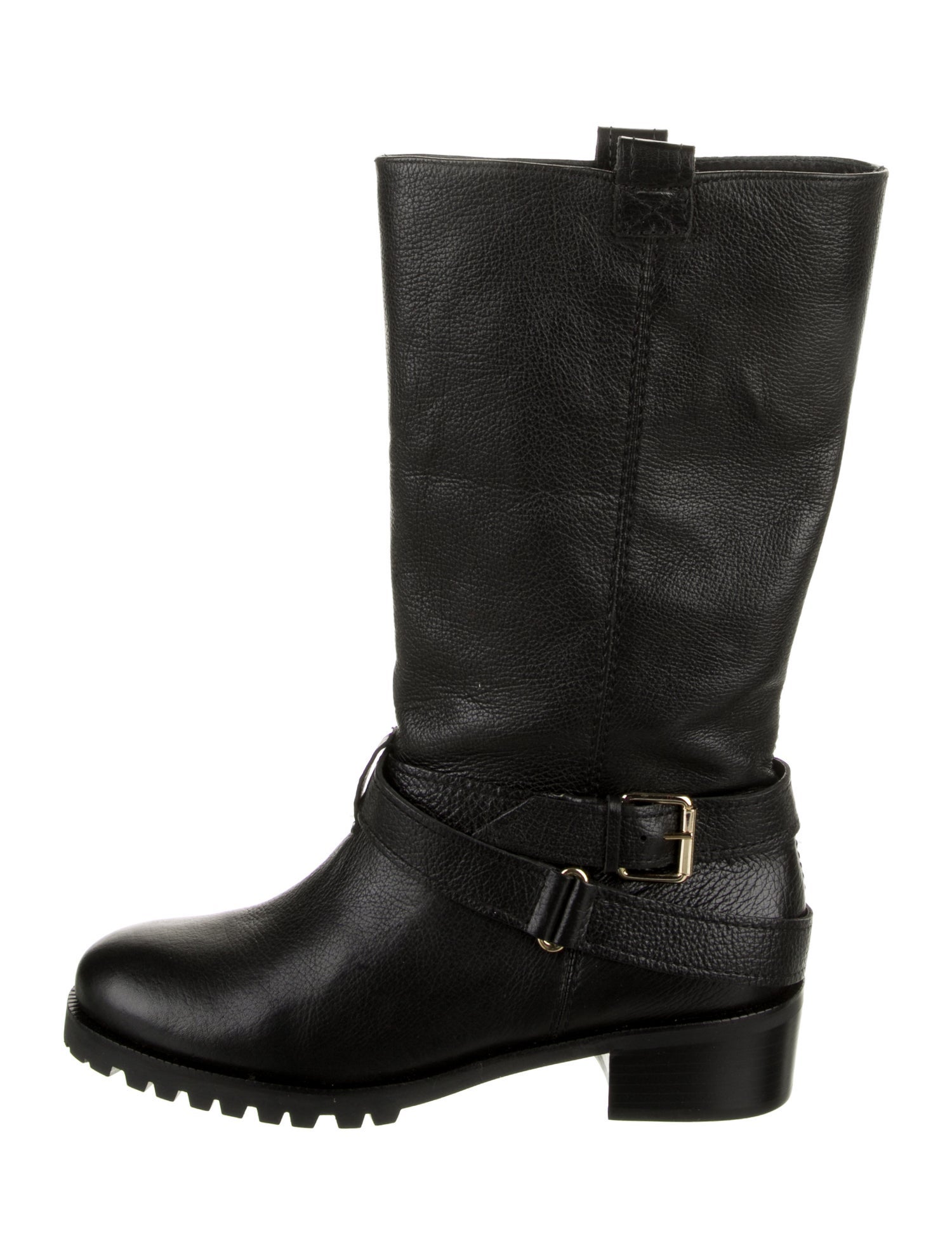 Diane von Furstenberg Leather Moto Boots