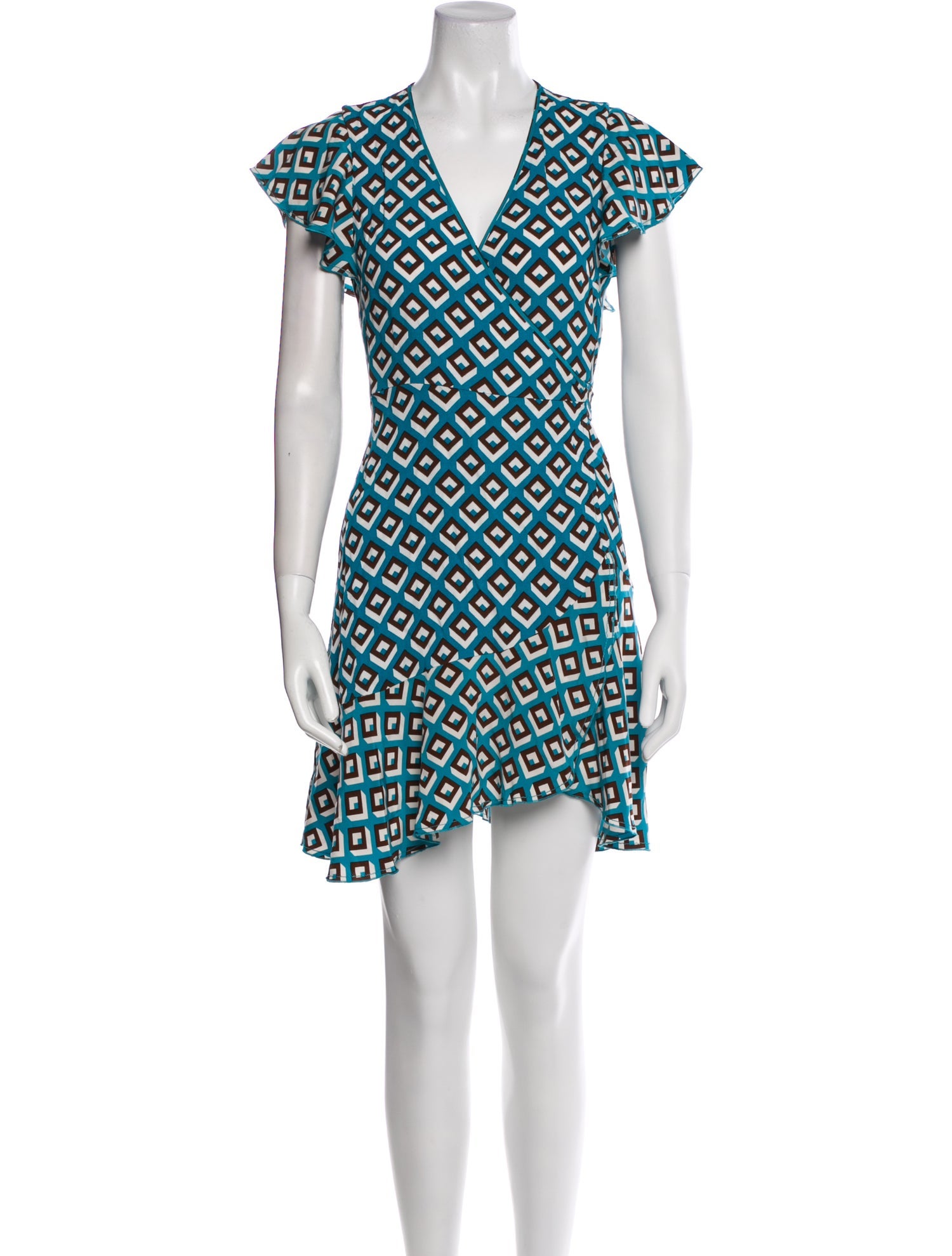 Diane von Furstenberg Printed Mini Dress