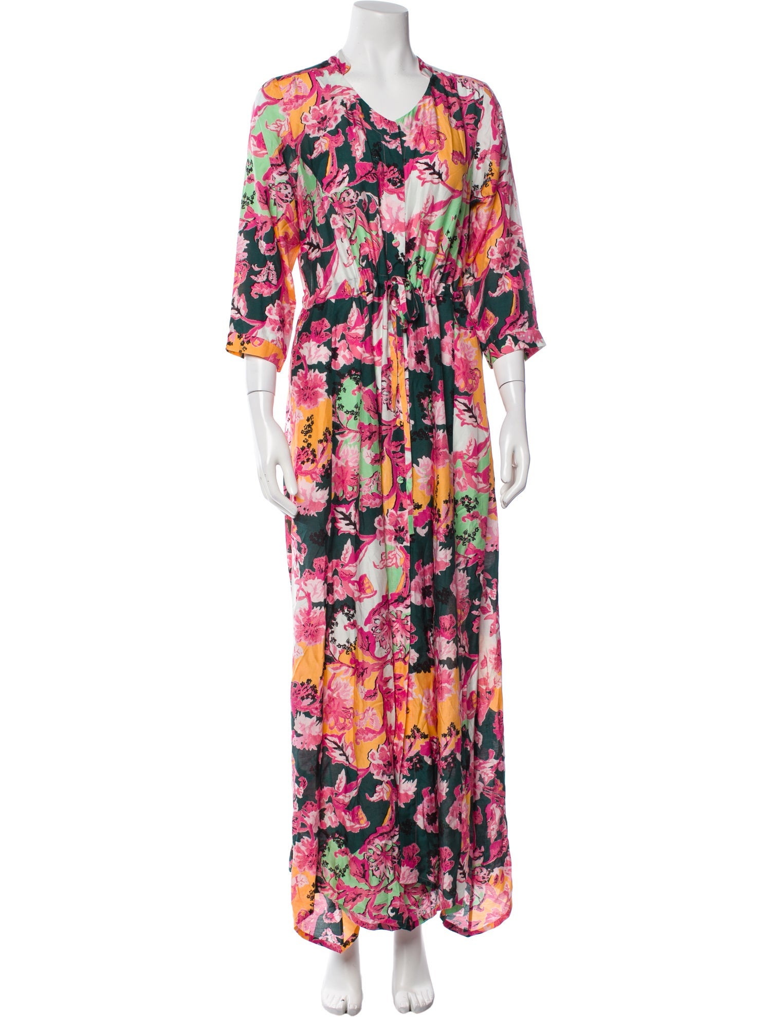 Diane von Furstenberg Floral Print Long Dress