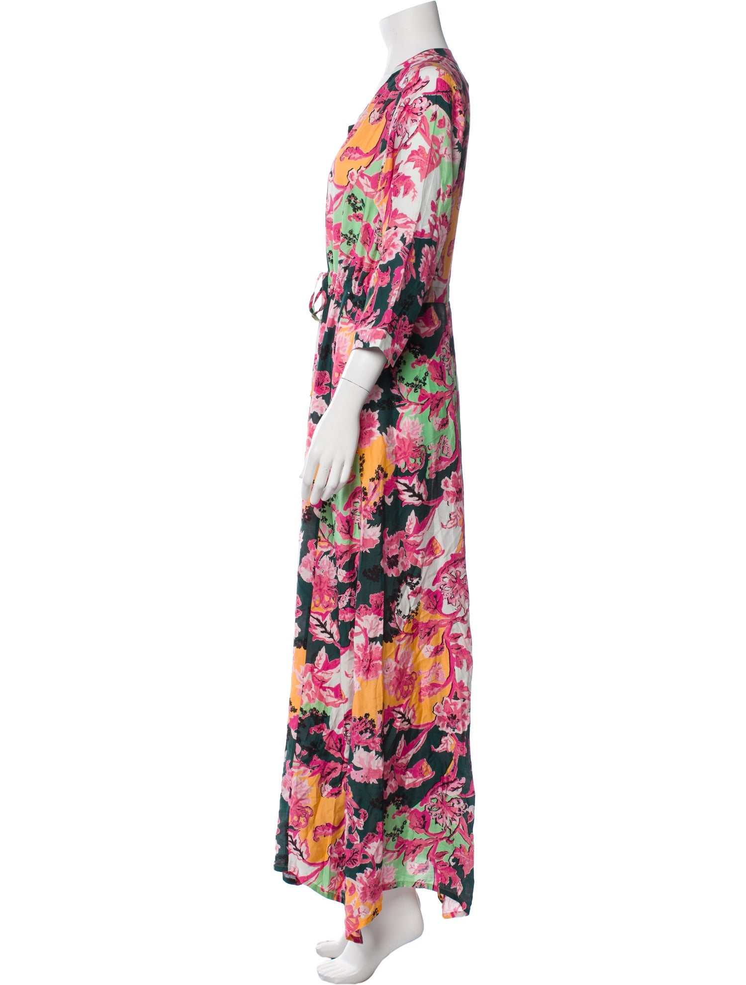 Diane von Furstenberg Floral Print Long Dress