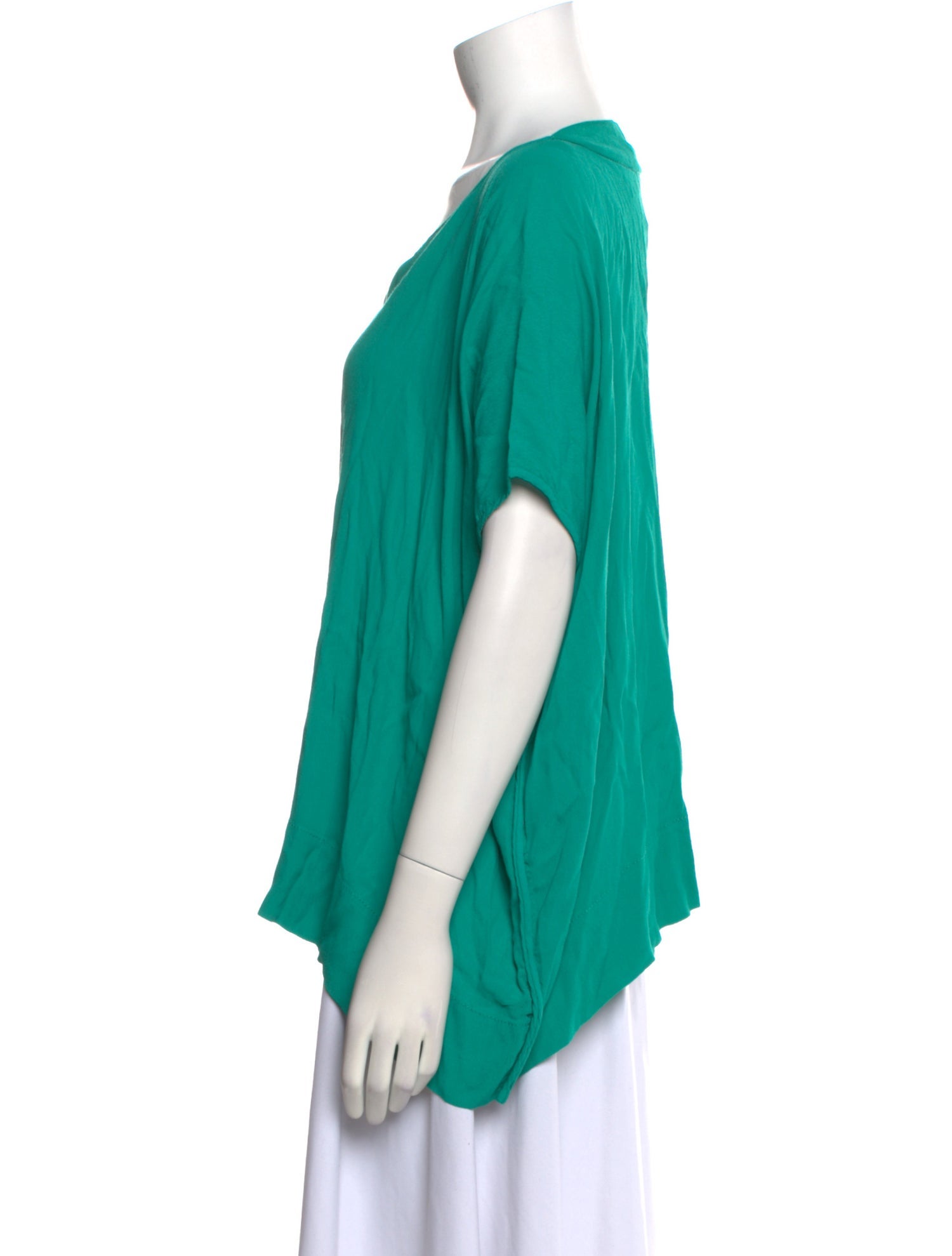 Diane von Furstenberg V-Neck Short Sleeve Blouse
