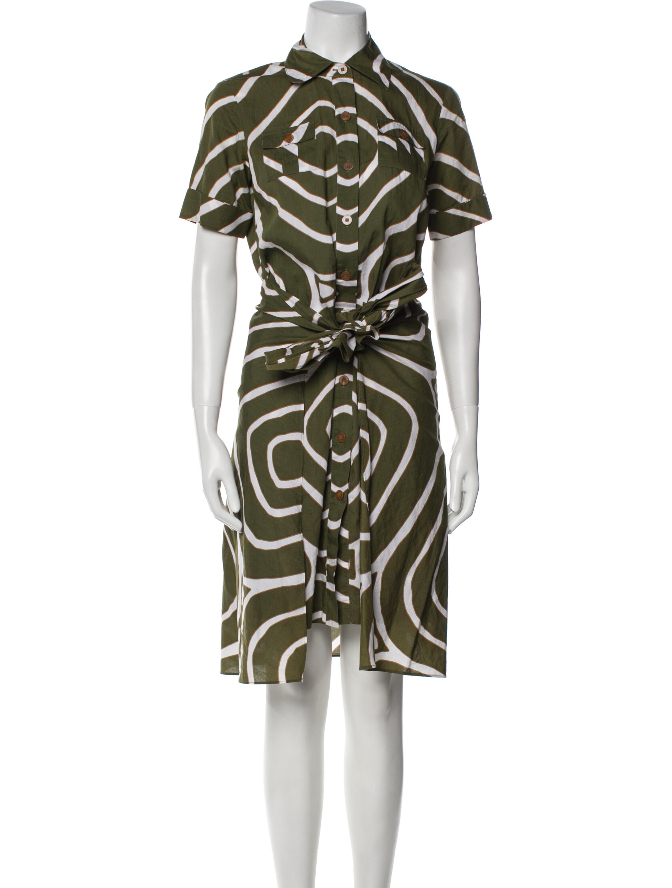 Diane von Furstenberg Printed Midi Length Dress