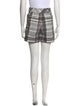 Diane von Furstenberg Plaid Print Mini Shorts
