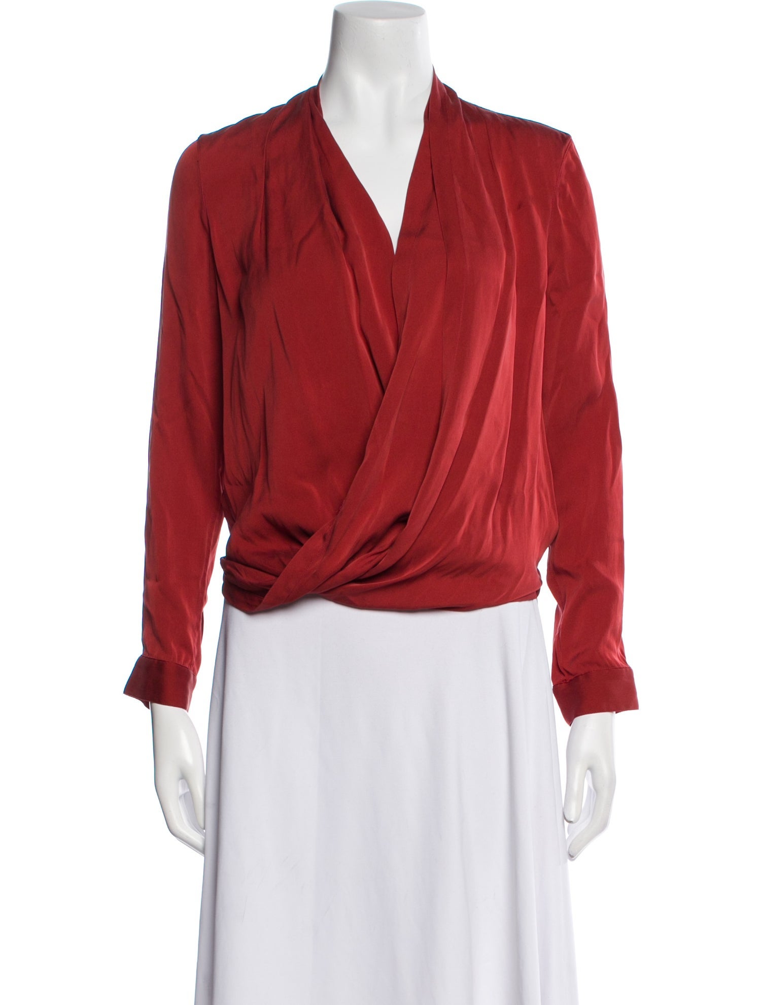 Diane von Furstenberg Silk V-Neck Blouse