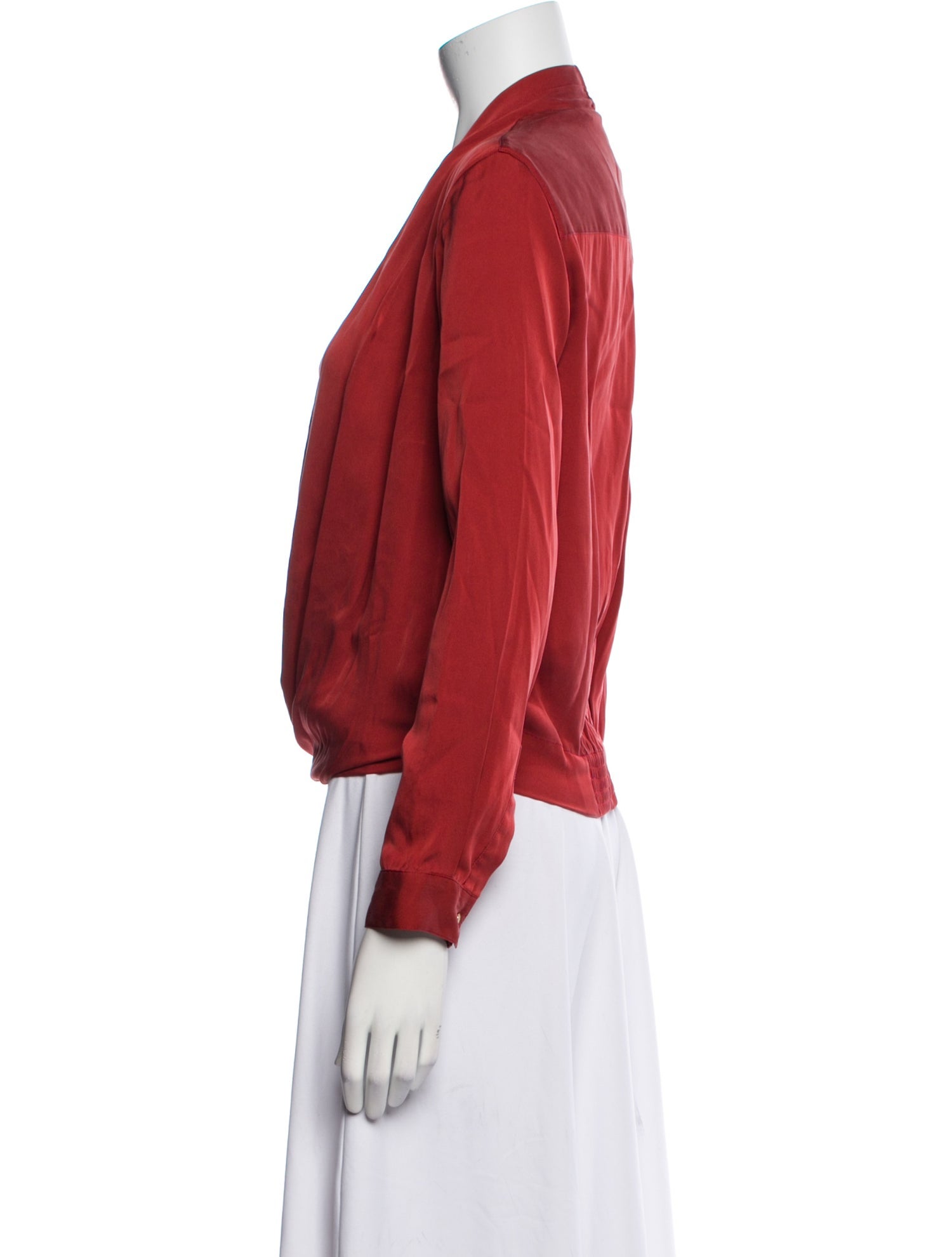 Diane von Furstenberg Silk V-Neck Blouse