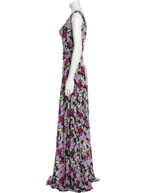 Diane von Furstenberg Floral Print Long Dress