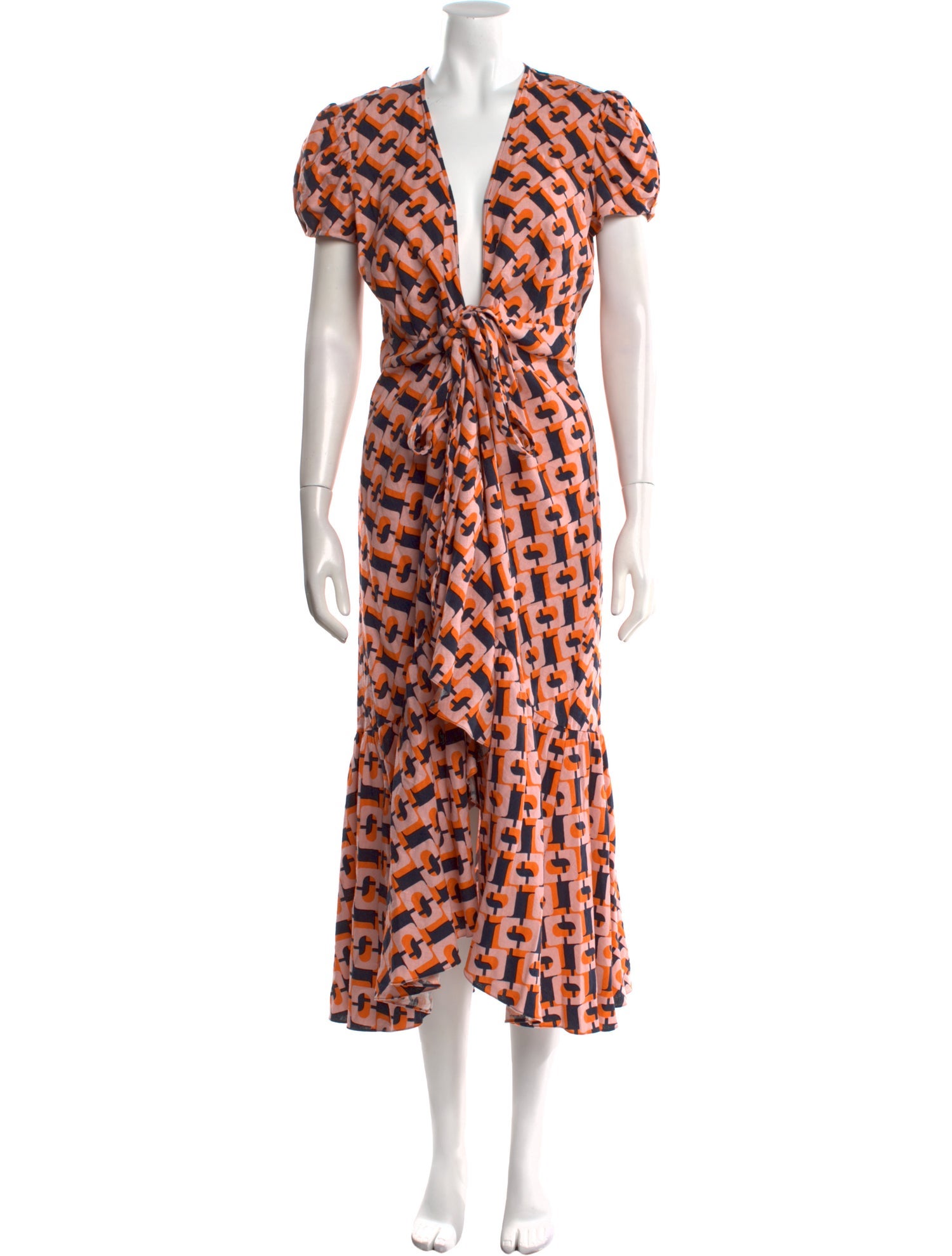 Diane von Furstenberg Printed Long Dress