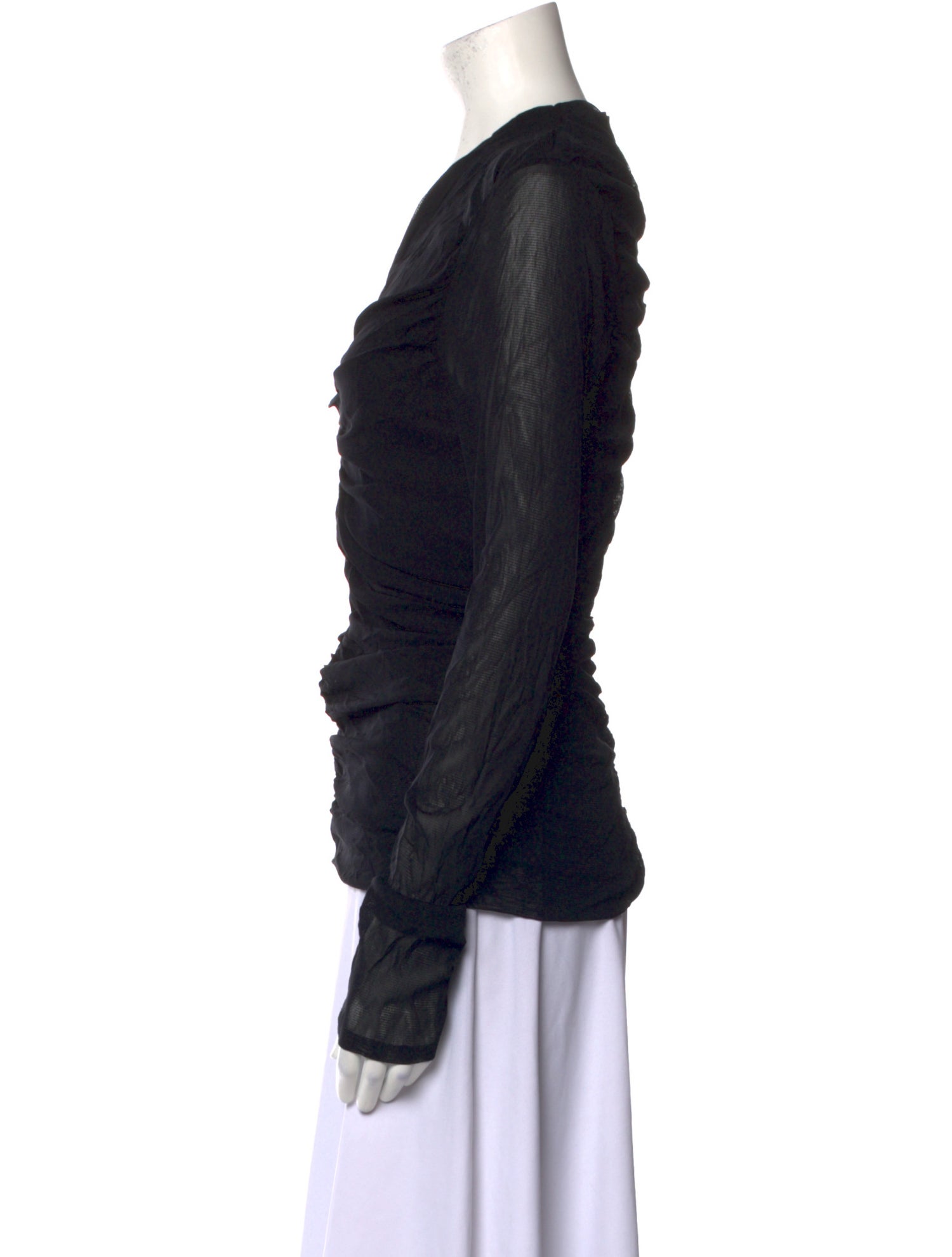 Diane von Furstenberg Nylon V-Neck Top w/ Tags