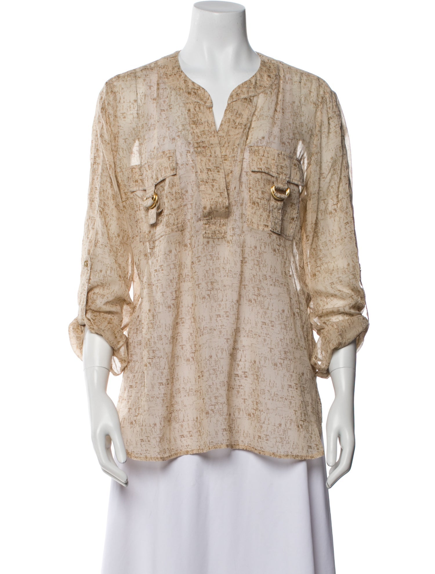 Diane von Furstenberg Silk Printed Blouse