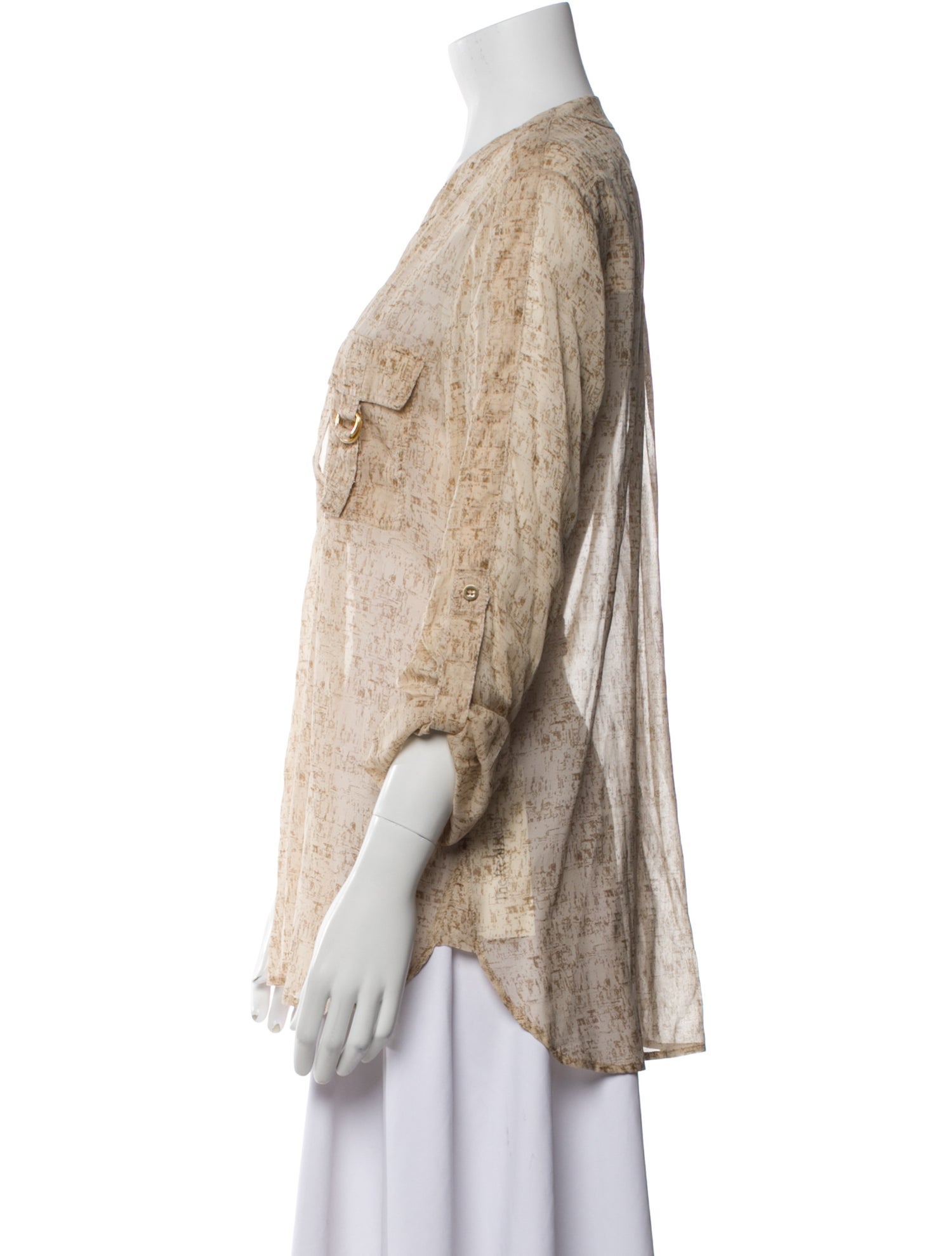 Diane von Furstenberg Silk Printed Blouse