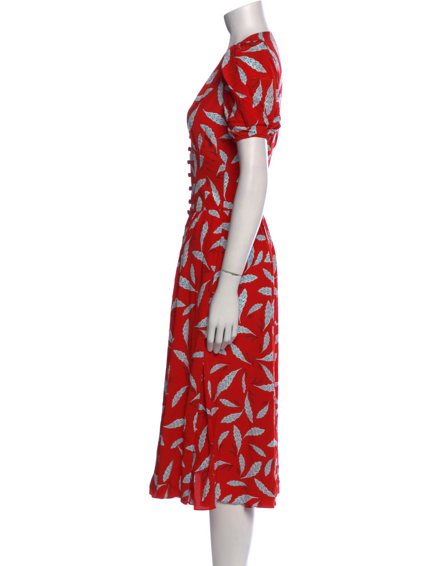 Diane von Furstenberg Printed Midi Length Dress