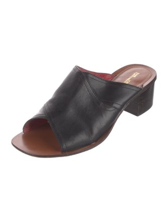 Diane von Furstenberg Leather Slides