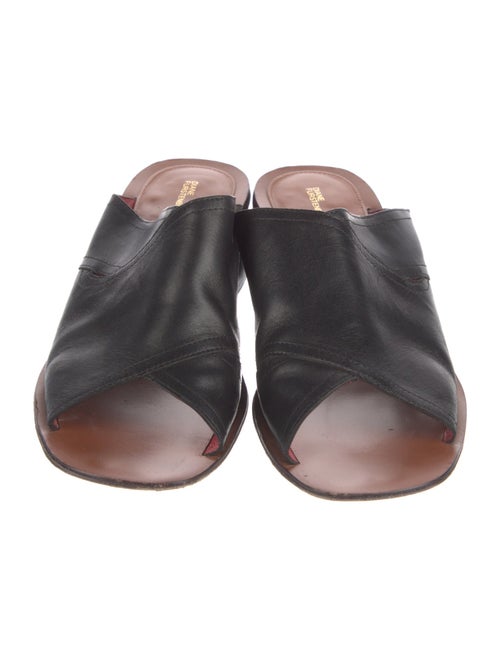 Diane von Furstenberg Leather Slides