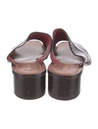 Diane von Furstenberg Leather Slides