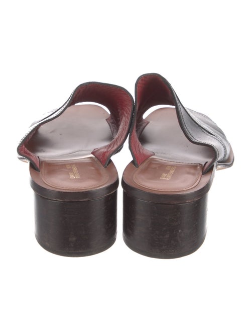 Diane von Furstenberg Leather Slides