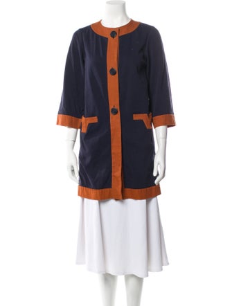 Diane von Furstenberg Colorblock Pattern Coat