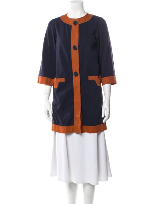 Diane von Furstenberg Colorblock Pattern Coat