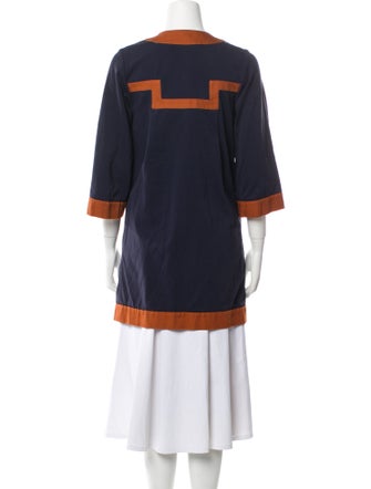 Diane von Furstenberg Colorblock Pattern Coat