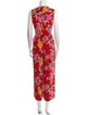 Diane von Furstenberg Silk Floral Print Jumpsuit
