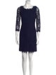 Diane von Furstenberg Lace Pattern Mini Dress