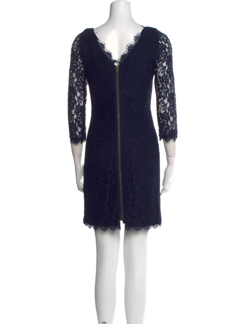 Diane von Furstenberg Lace Pattern Mini Dress