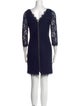 Diane von Furstenberg Lace Pattern Mini Dress