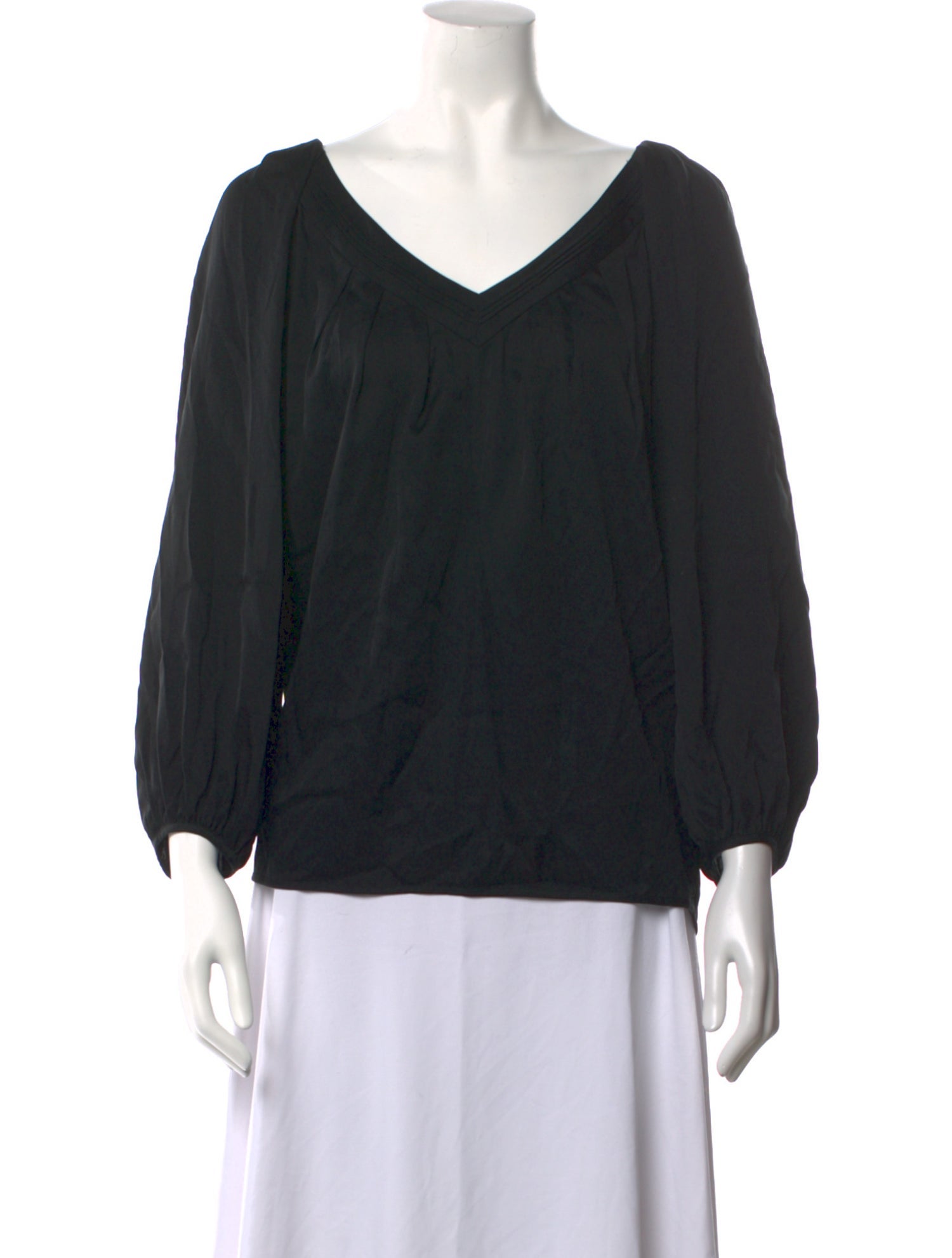 Diane von Furstenberg Silk V-Neck Blouse